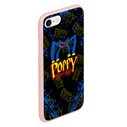 Чехол iPhone 7/8 матовый Poppy Playtime монстр хагги вагги, цвет: 3D-светло-розовый — фото 2