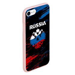 Чехол iPhone 7/8 матовый Russia Герб в стиле, цвет: 3D-светло-розовый — фото 2