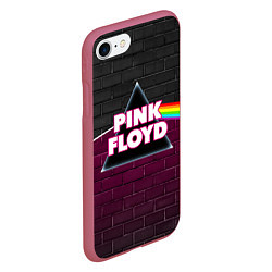 Чехол iPhone 7/8 матовый PINK FLOYD ПИНК ФЛОЙД, цвет: 3D-малиновый — фото 2