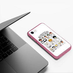 Чехол iPhone 7/8 матовый Обещанный Неверленд персонажи, цвет: 3D-малиновый — фото 2