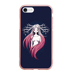 Чехол iPhone 7/8 матовый Дух леса Дух природы, цвет: 3D-светло-розовый