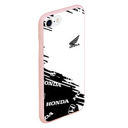 Чехол iPhone 7/8 матовый Honda sport pattern, цвет: 3D-светло-розовый — фото 2