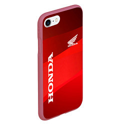 Чехол iPhone 7/8 матовый Honda - Red, цвет: 3D-малиновый — фото 2