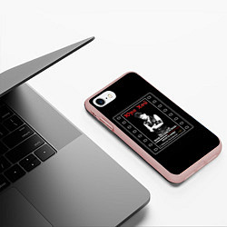 Чехол iPhone 7/8 матовый Юра Хой Сектор Газа, цвет: 3D-светло-розовый — фото 2