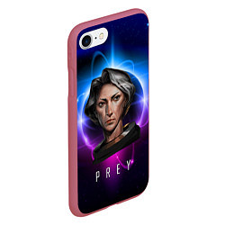 Чехол iPhone 7/8 матовый PREY GIRL PLANET, цвет: 3D-малиновый — фото 2