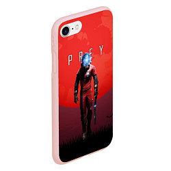 Чехол iPhone 7/8 матовый Prey красная планета, цвет: 3D-светло-розовый — фото 2