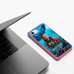 Чехол iPhone 7/8 матовый Элой Horizont Forbidden West, цвет: 3D-малиновый — фото 2