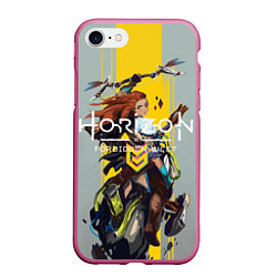 Чехол iPhone 7/8 матовый Horizon forbidden west Aloy, цвет: 3D-малиновый