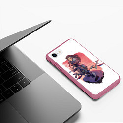 Чехол iPhone 7/8 матовый Aloy Forbidden West, цвет: 3D-малиновый — фото 2