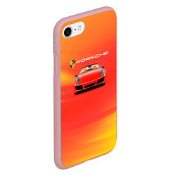 Чехол iPhone 7/8 матовый Porsche porsche, цвет: 3D-баблгам — фото 2