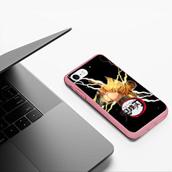 Чехол iPhone 7/8 матовый КЛИНОК, РАССЕКАЮЩИЙ ДЕМОНОВ Молнии, цвет: 3D-баблгам — фото 2