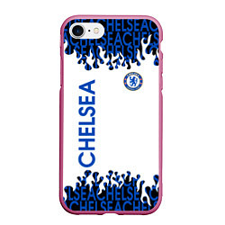 Чехол iPhone 7/8 матовый Chelsea челси спорт, цвет: 3D-малиновый