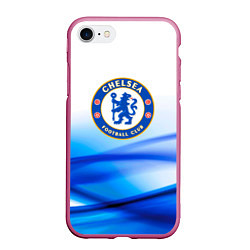 Чехол iPhone 7/8 матовый Челси chelsea, цвет: 3D-малиновый