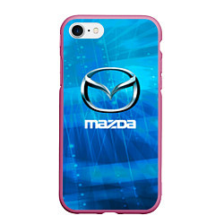 Чехол iPhone 7/8 матовый Mazda мазда, цвет: 3D-малиновый