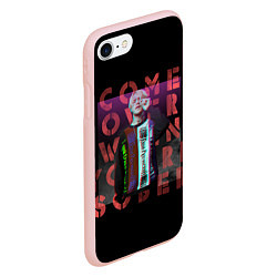 Чехол iPhone 7/8 матовый Лил Пип Альбом Come Over Lil Peep, цвет: 3D-светло-розовый — фото 2