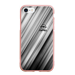 Чехол iPhone 7/8 матовый OPEL опель, цвет: 3D-светло-розовый