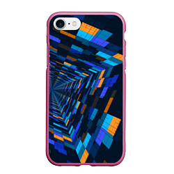 Чехол iPhone 7/8 матовый Geometric pattern Fashion Vanguard, цвет: 3D-малиновый