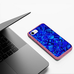 Чехол iPhone 7/8 матовый Fashion pattern, цвет: 3D-малиновый — фото 2
