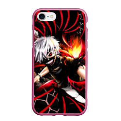 Чехол iPhone 7/8 матовый Tokyo Ghoul Токийский Гуль Red Snake, цвет: 3D-малиновый