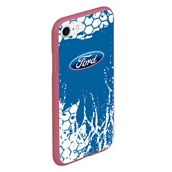 Чехол iPhone 7/8 матовый Ford форд, цвет: 3D-малиновый — фото 2