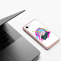 Чехол iPhone 7/8 матовый Uni cool Corn, цвет: 3D-светло-розовый — фото 2