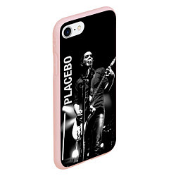Чехол iPhone 7/8 матовый Placebo Пласибо рок-группа, цвет: 3D-светло-розовый — фото 2