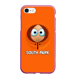 Чехол iPhone 7/8 матовый Южный парк - Кенни МакКормик, цвет: 3D-малиновый