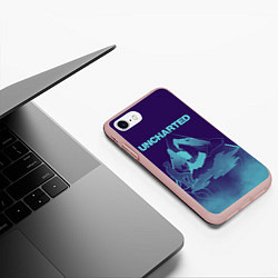 Чехол iPhone 7/8 матовый Uncharted Арт, цвет: 3D-светло-розовый — фото 2
