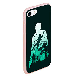 Чехол iPhone 7/8 матовый Uncharted Силуэт, цвет: 3D-светло-розовый — фото 2