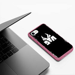 Чехол iPhone 7/8 матовый Die antwoord, цвет: 3D-малиновый — фото 2