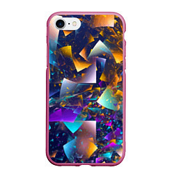 Чехол iPhone 7/8 матовый Expressive pattern Vanguard, цвет: 3D-малиновый