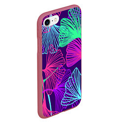 Чехол iPhone 7/8 матовый Neon color pattern Fashion 2023, цвет: 3D-малиновый — фото 2