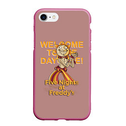 Чехол iPhone 7/8 матовый Five Nights at Freddys: Security Breach - Воспитат, цвет: 3D-малиновый