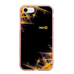 Чехол iPhone 7/8 матовый FALLOUT 76 фолаут, цвет: 3D-светло-розовый
