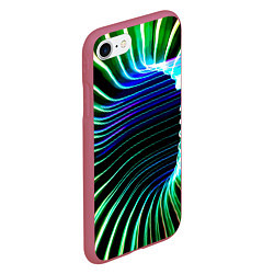 Чехол iPhone 7/8 матовый Portal Fashion pattern Neon, цвет: 3D-малиновый — фото 2
