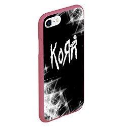 Чехол iPhone 7/8 матовый Korn КоРн, цвет: 3D-малиновый — фото 2