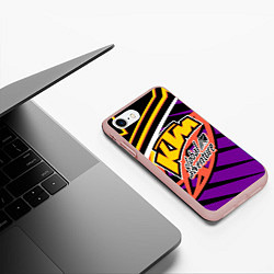 Чехол iPhone 7/8 матовый KTM VINTAGE 90S, цвет: 3D-светло-розовый — фото 2