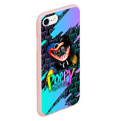 Чехол iPhone 7/8 матовый POPPY PLAYTIME HAGGY WAGGY - ПОППИ ПЛЕЙТАЙМ цветно, цвет: 3D-светло-розовый — фото 2