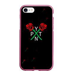 Чехол iPhone 7/8 матовый ТИКТОКЕР - PAYTON MOORMEIE - ROSE, цвет: 3D-малиновый