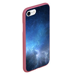 Чехол iPhone 7/8 матовый Манящий космос, цвет: 3D-малиновый — фото 2