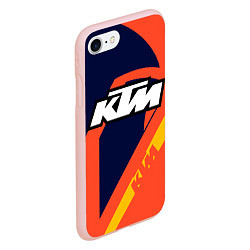 Чехол iPhone 7/8 матовый KTM VINTAGE SPORTWEAR, цвет: 3D-светло-розовый — фото 2