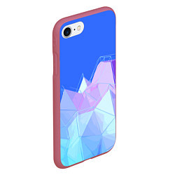 Чехол iPhone 7/8 матовый Pink ice Abstractiom Geometry, цвет: 3D-малиновый — фото 2