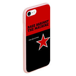 Чехол iPhone 7/8 матовый The Collection - Rage Against the Machine, цвет: 3D-светло-розовый — фото 2