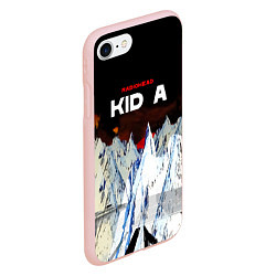 Чехол iPhone 7/8 матовый Kid A - Radiohead, цвет: 3D-светло-розовый — фото 2