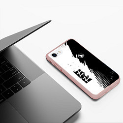 Чехол iPhone 7/8 матовый ГРОТ GROT, цвет: 3D-светло-розовый — фото 2