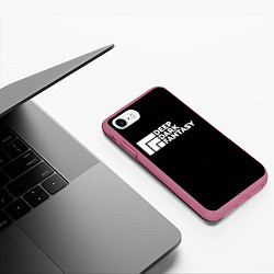 Чехол iPhone 7/8 матовый Глубокие темные фантазии Гачи, цвет: 3D-малиновый — фото 2