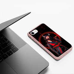 Чехол iPhone 7/8 матовый Neon oni кунаичи, цвет: 3D-светло-розовый — фото 2