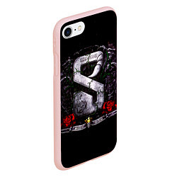 Чехол iPhone 7/8 матовый Sting in the Tail - Scorpions, цвет: 3D-светло-розовый — фото 2