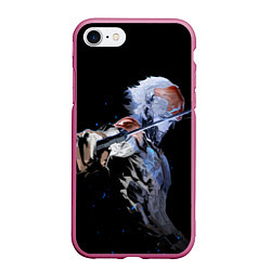 Чехол iPhone 7/8 матовый METAL GEAR RISING Райден с мечом, цвет: 3D-малиновый