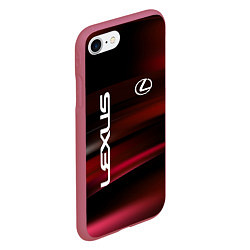 Чехол iPhone 7/8 матовый Lexus - абстракция, цвет: 3D-малиновый — фото 2
